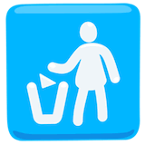 litter-in-bin-sign Emoji messenger
