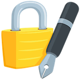 locked-with-pen Emoji messenger