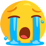 loudly-crying-face Emoji messenger
