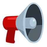 loudspeaker Emoji messenger