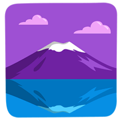 🗻 Mont Fuji Emoji in Messenger