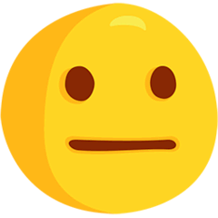 😐 Neutral Face Emoji in Messenger