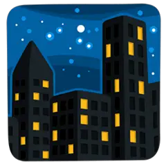 Night With Stars Emoji in Messenger