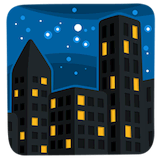 night-with-stars Emoji messenger