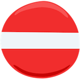 no-entry Emoji messenger