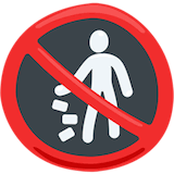 no-littering Emoji messenger