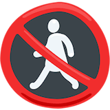 no-pedestrians Emoji messenger