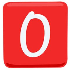O Button (Blood Type) Emoji in Messenger