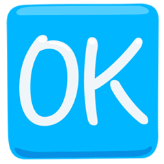🆗 OK Button Emoji in Messenger