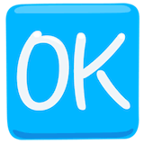 ok-button Emoji messenger