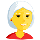 old-woman Emoji messenger