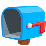open-mailbox-with-lowered-flag Emoji messenger