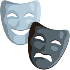 🎭 Theatermasken Emoji auf Messenger