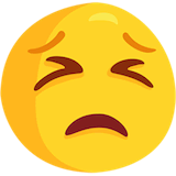 persevering-face Emoji messenger