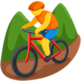 person-mountain-biking Emoji messenger
