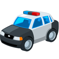 Auto della polizia Emoji Messenger