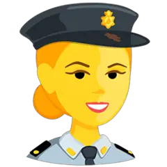 Officier de police Émoji Messenger