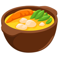 Schale mit Essen Emoji Messenger