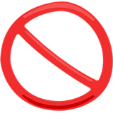 prohibited Emoji messenger