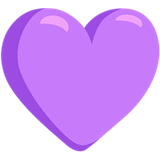 purple-heart Emoji messenger