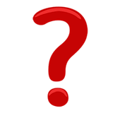 question-mark Emoji messenger