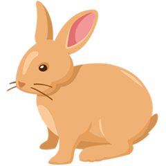 Rabbit Emoji in Messenger