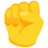 raised-fist Emoji messenger