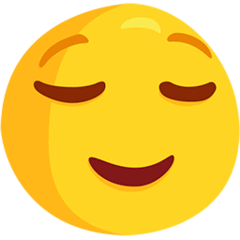 Faccina rilassata Emoji Messenger