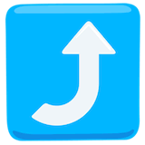 right-arrow-curving-up Emoji messenger