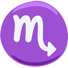 ♏ Scorpio Emoji in Messenger