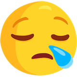 sleepy-face Emoji messenger