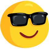 smiling-face-with-sunglasses Emoji messenger