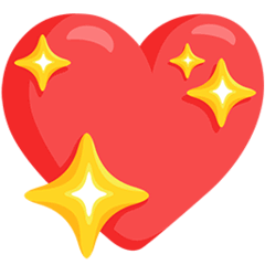 Cuore brillante Emoji Messenger