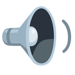 Speaker Medium Volume Emoji in Messenger