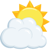 sun-behind-cloud Emoji messenger