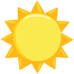 Sun Emoji in Messenger