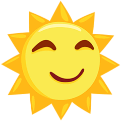 Sol con cara Emoji Messenger