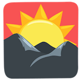 sunrise-over-mountains Emoji messenger