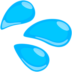 Gotas de água Emoji Messenger