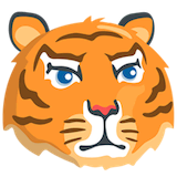 tiger-face Emoji messenger