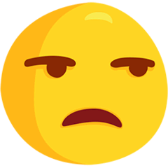 Ernstes Gesicht Emoji Messenger