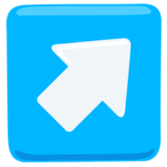 ↗️ Up-Right Arrow Emoji in Messenger
