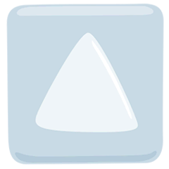 Triangle blanc pointant vers le haut Émoji Messenger