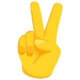 victory-hand Emoji messenger