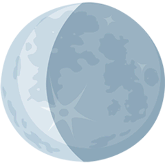 🌘 Waning Crescent Moon Emoji in Messenger