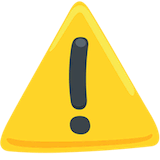 warning Emoji messenger