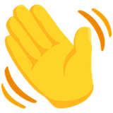 waving-hand Emoji messenger