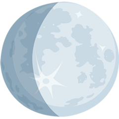 Waxing Gibbous Moon Emoji in Messenger