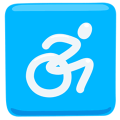 ♿ Wheelchair Symbol Emoji in Messenger