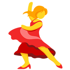 Tanzende Frau Emoji Messenger